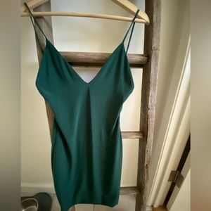 Hollywood brand forest green bandage dress.